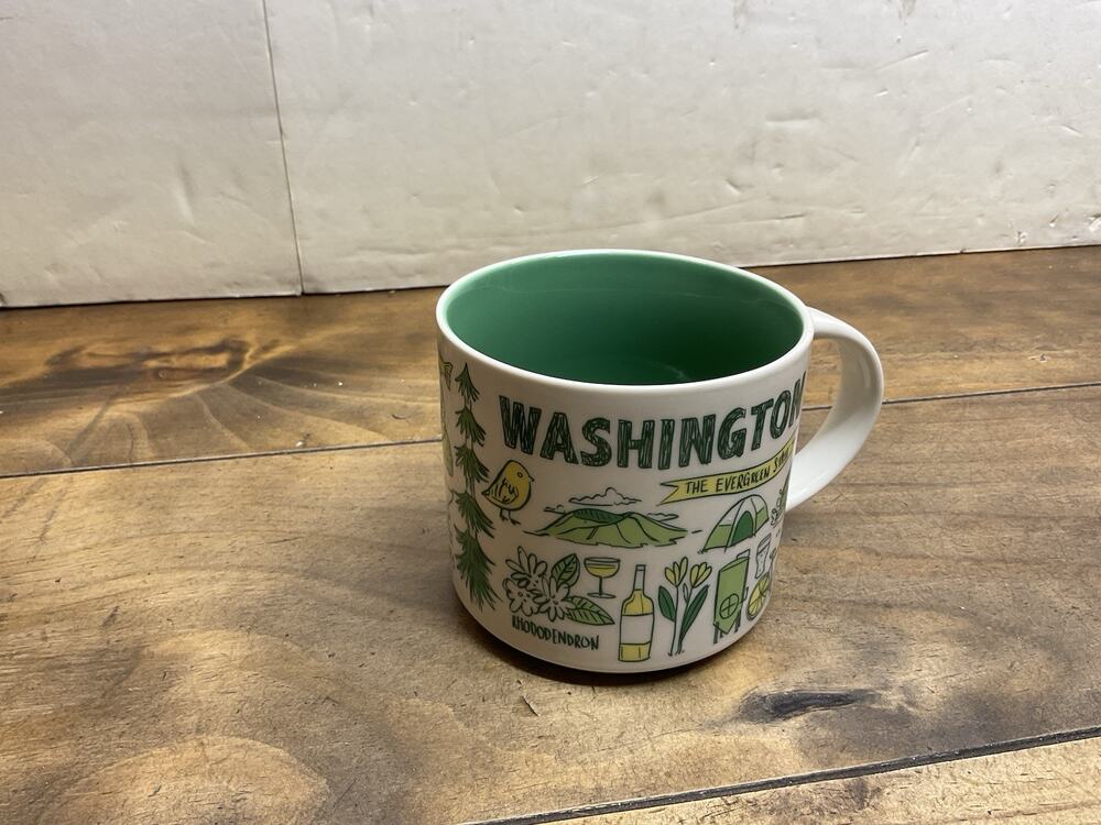 Starbucks Been There Series WASHINGTON Mug 14 oz Evergreen State Bigfoot 2022